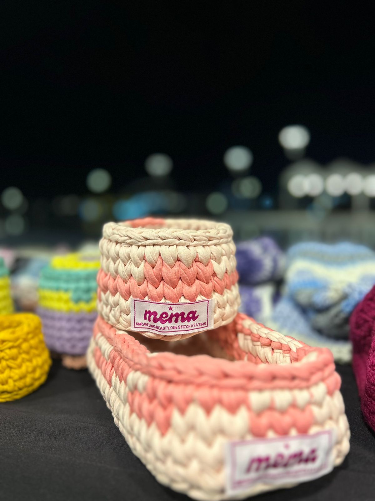 Blush Harmony Organizer (Set of 2)