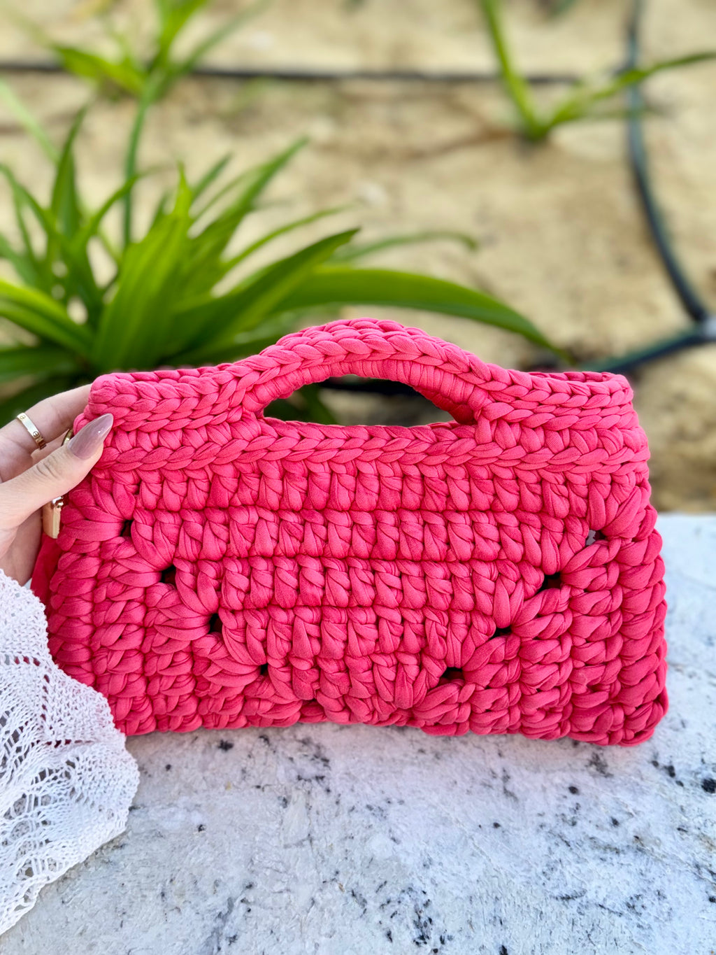 Pink Bloom Clutch