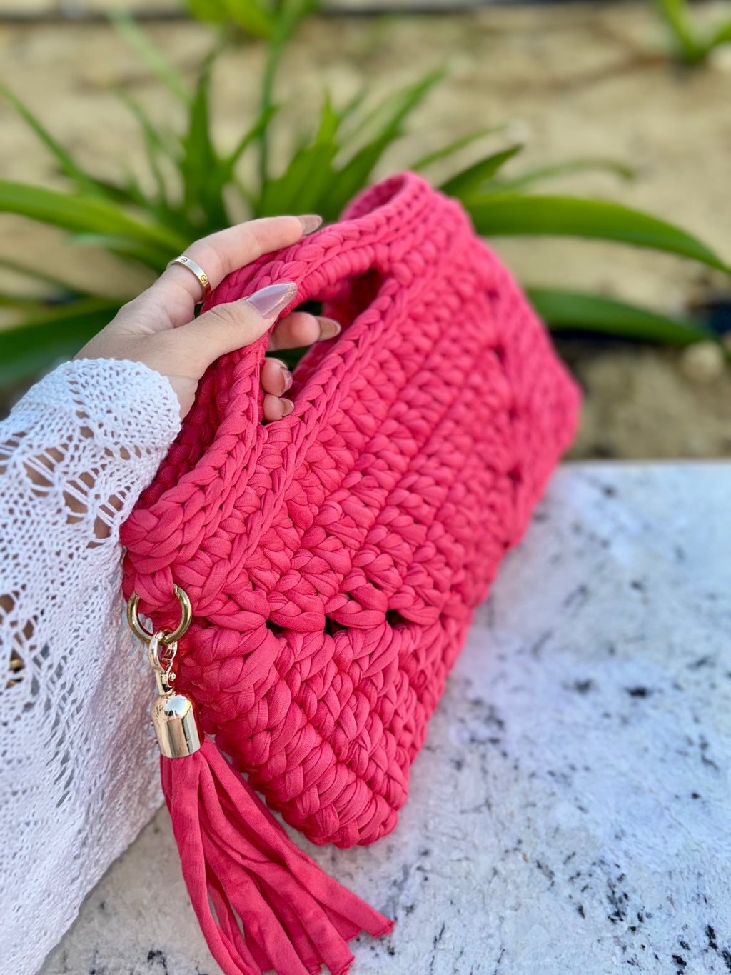 Pink Bloom Clutch