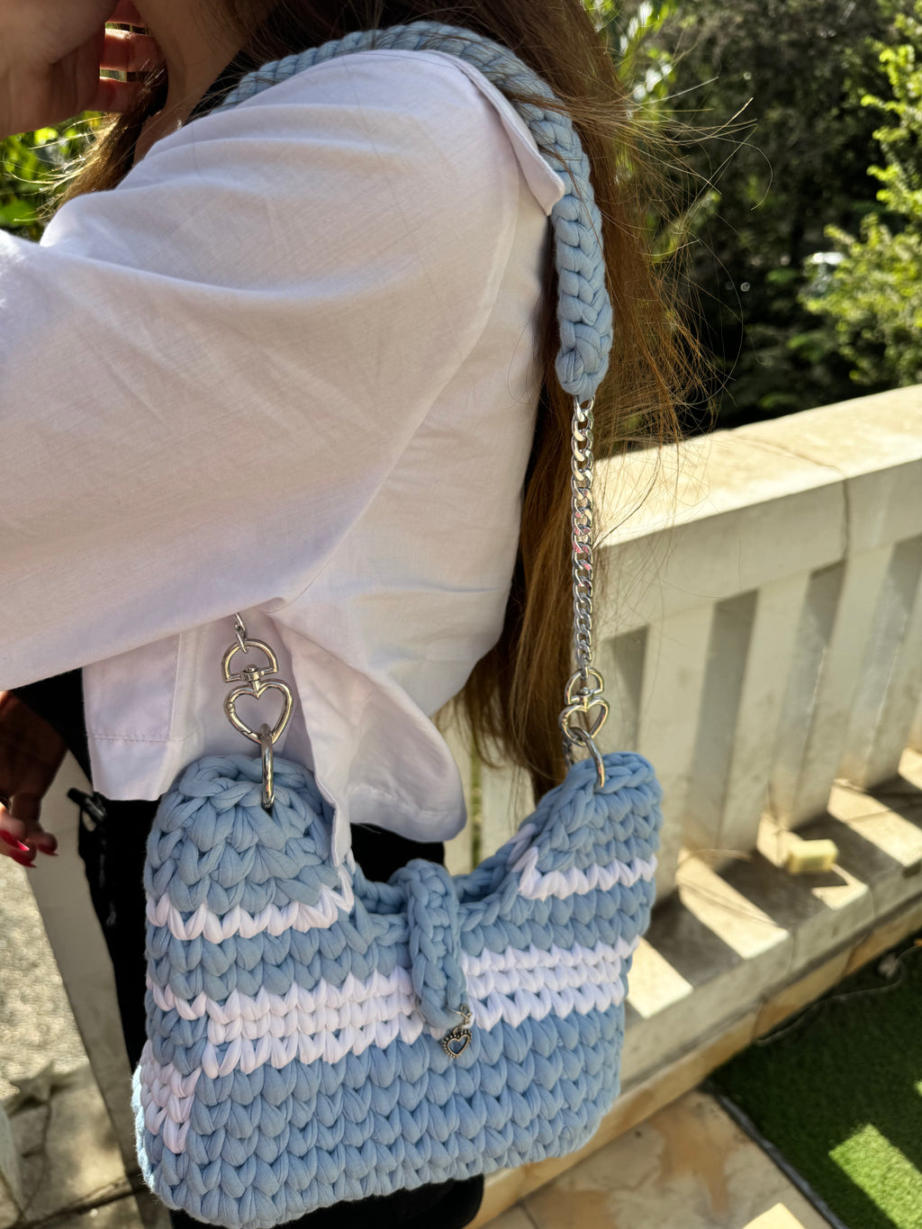 Blue & White Day Bag