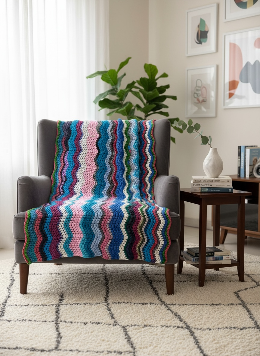 Ocean Mosaic Blanket