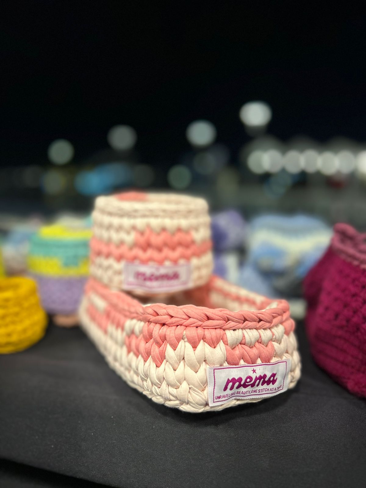 Blush Harmony Organizer (Set of 2)